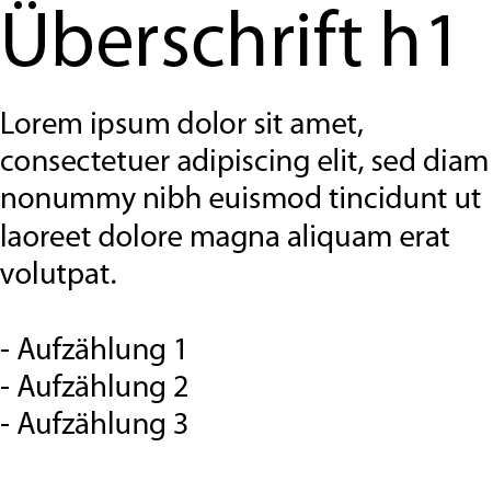 Gut strukturierte Texte sind leichter zu erfassen.