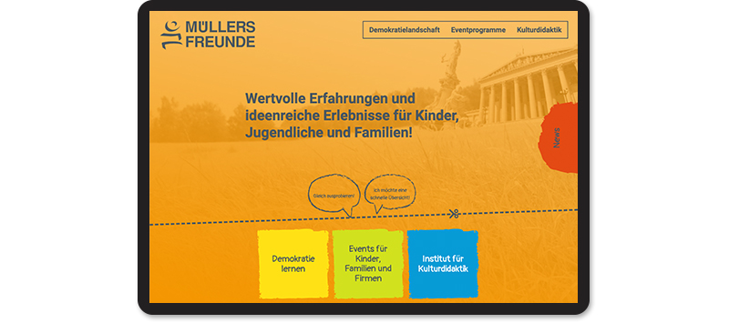 Müllers Freunde Website Startseite